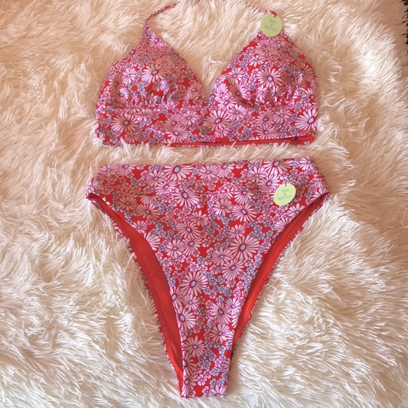 Forever 21 Floral Bikini - Picture 1 of 8